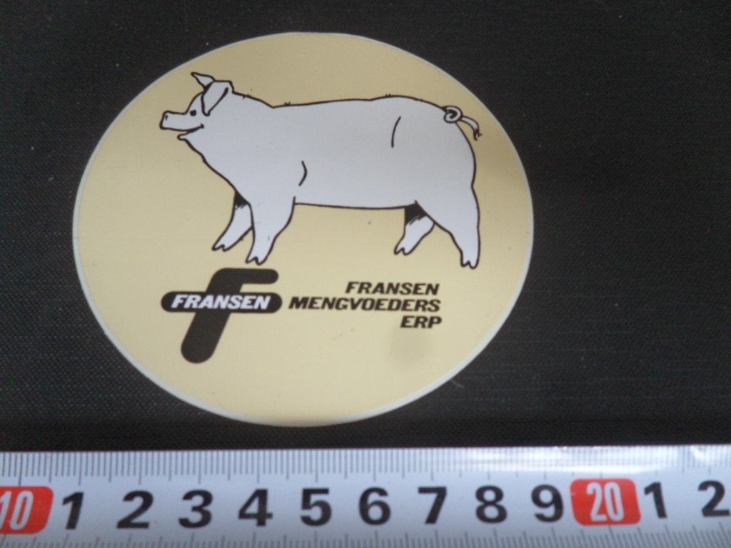 sticker erp FRANSEN mengvoeders strip varken, Verzamelen, Ophalen of Verzenden, Zo goed als nieuw