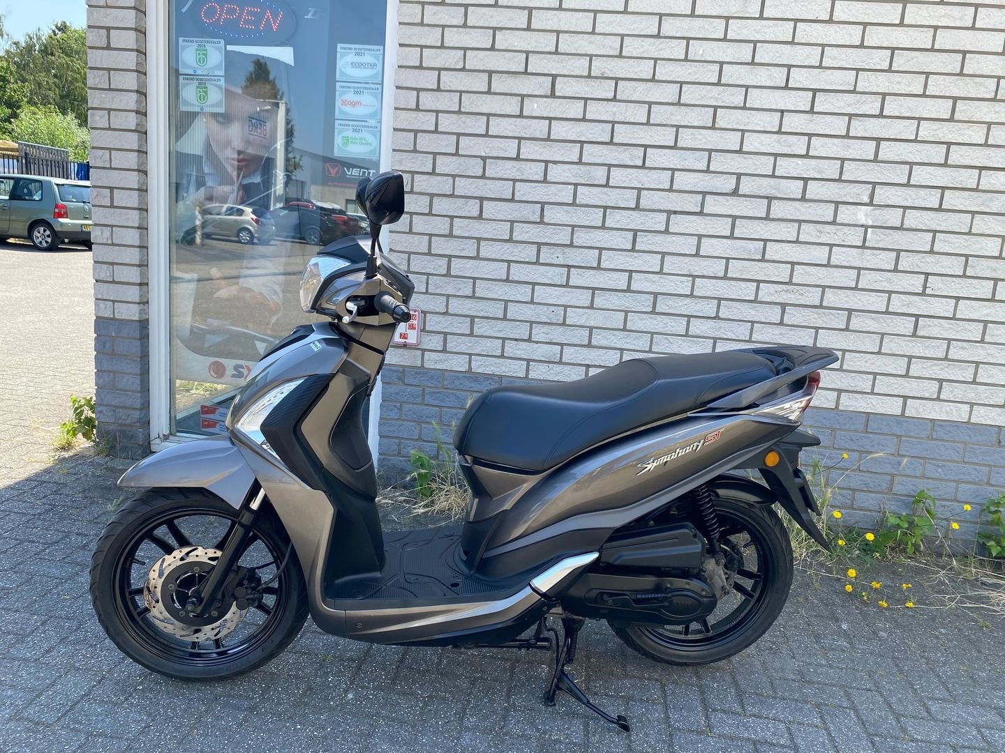 NETTE SYM SYMFONY SR BROM 45KM 4-TAKT BRONS BJ2019 7000KM, Fietsen en Brommers, Scooters | SYM, SYM, Onbekend, Onbekend