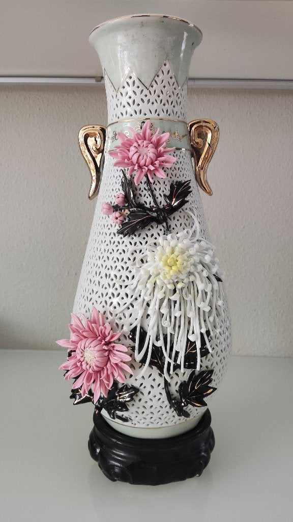 Decoratieve Chinese porseleinen vaas, Ophalen