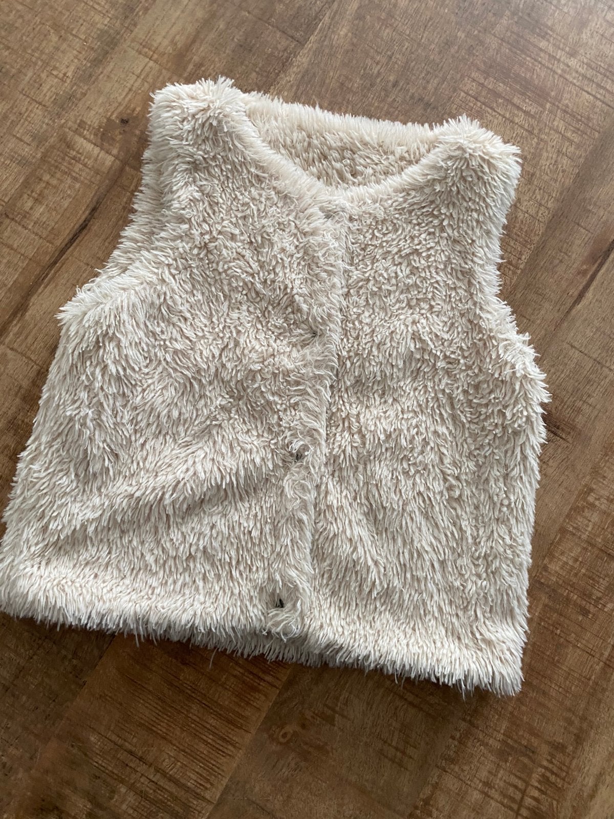 Bontje / giletje ecru voor meisjes maat 140 ALS NIEUW!, Ophalen of Verzenden, Zo goed als nieuw, Meisje, Trui of Vest
