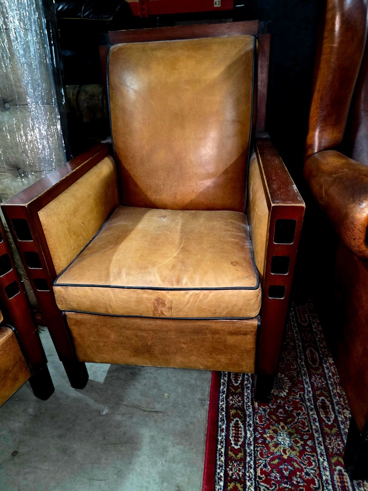 2 schapenleren fauteuils klassiek + BEZORGING GRATIS, Ophalen of Verzenden