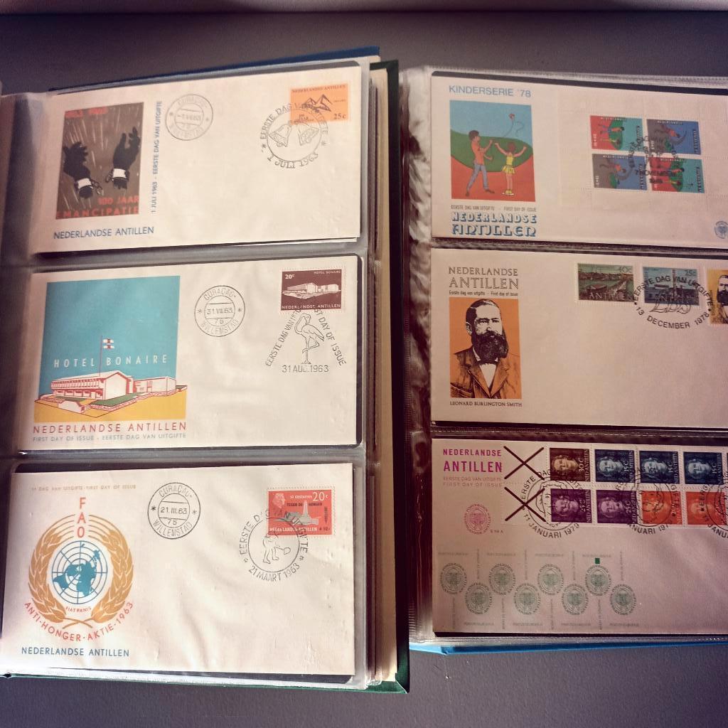 postzegels nederlandse antillen fdc, Postzegels en Munten, Postzegels | Nederlandse Antillen en Aruba, Ophalen of Verzenden, Gestempeld