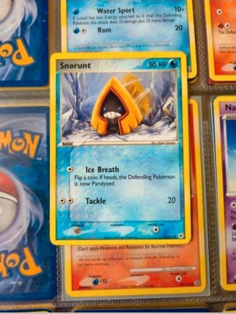 Snorunt 73/101 Ex Hidden Legends pokemon kaart, Ophalen of Verzenden, Gebruikt, Losse kaart