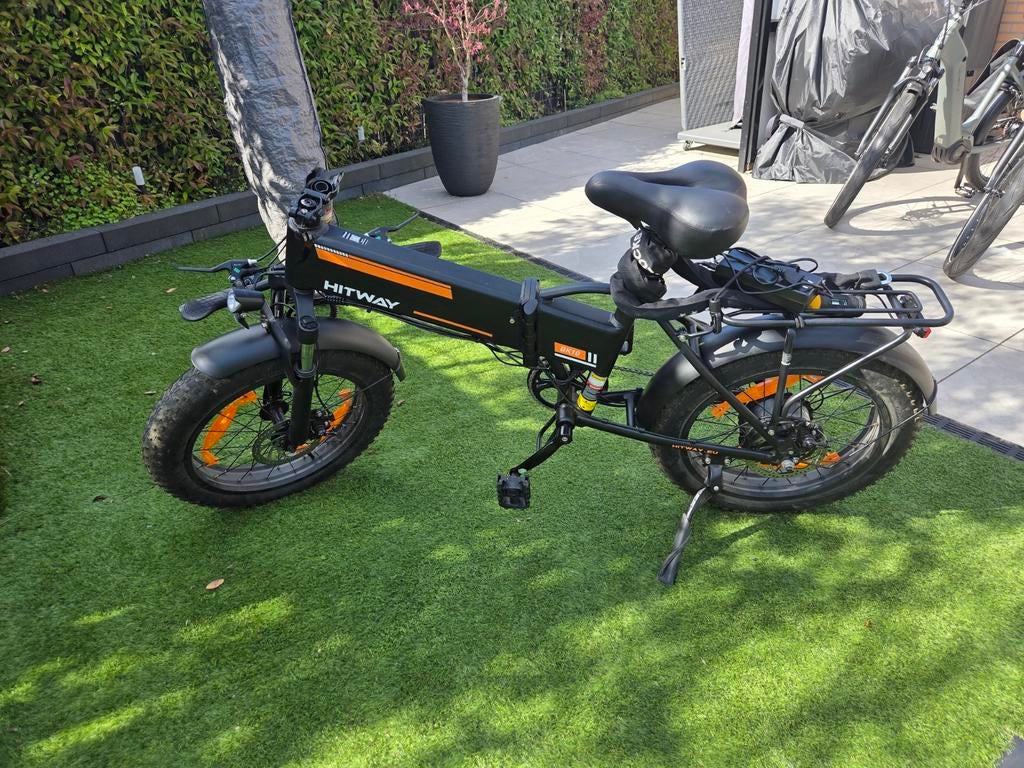 Hitway BK10 vouwbare elektrische fiets, Fietsen en Brommers, Elektrische fietsen, Zo goed als nieuw, Minder dan 47 cm, 30 tot 50 km per accu