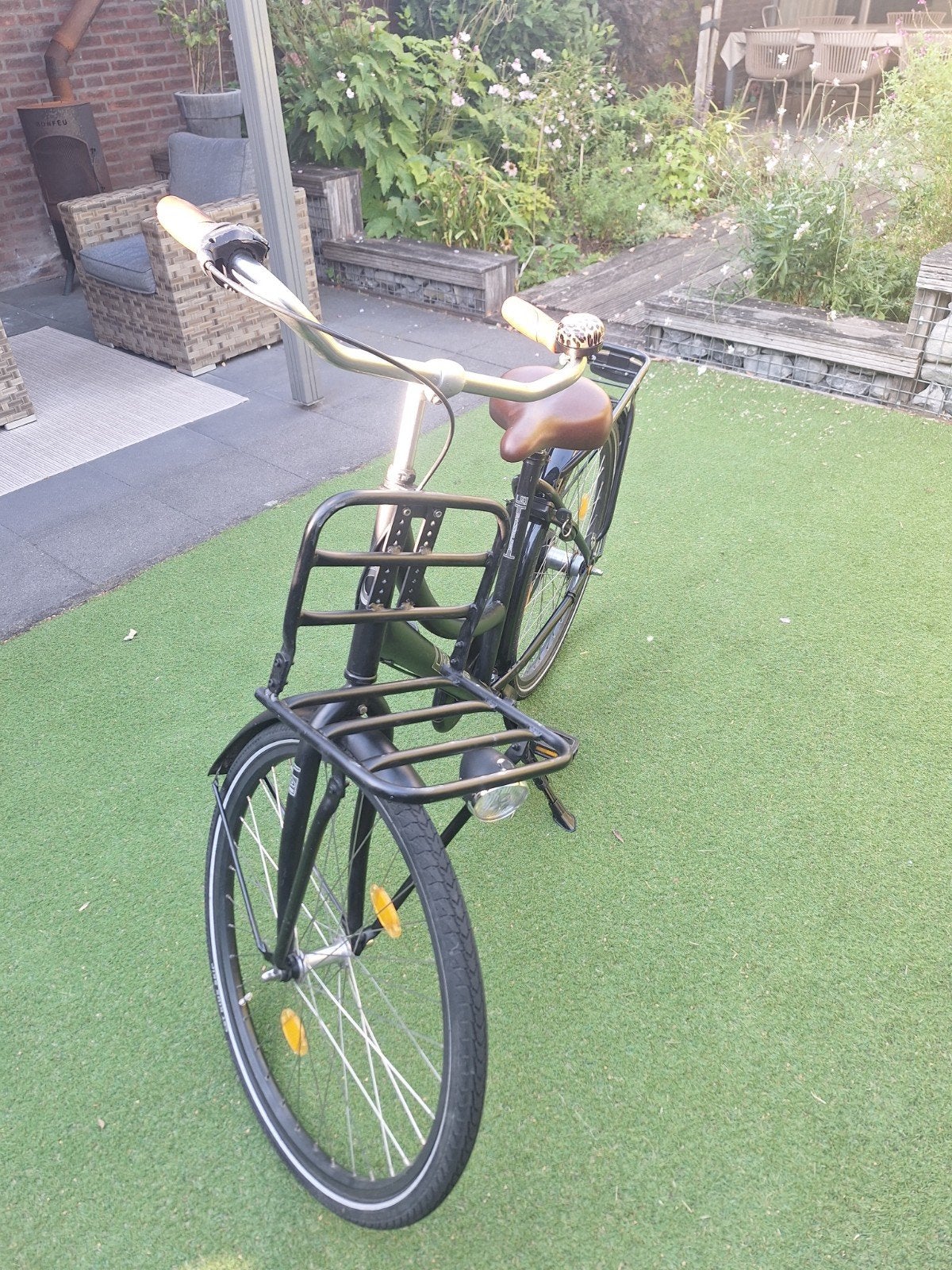 Cortina U4 Transportfiets - Zwart wielmaat 26 inch, Terugtraprem, Gebruikt, Versnellingen, 50 tot 53 cm