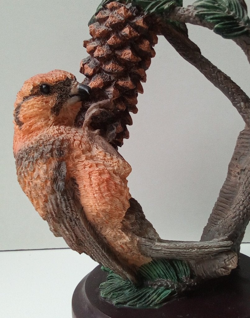 De Kruisbek - Vogel Beeldje - Eaglemoss, Ophalen of Verzenden, Zo goed als nieuw, Vogel, Beeldje of Figuurtje