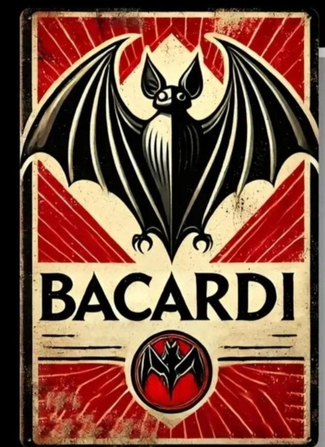 wandbord Bacardi, Verzamelen, Ophalen of Verzenden, Nieuw, Reclamebord