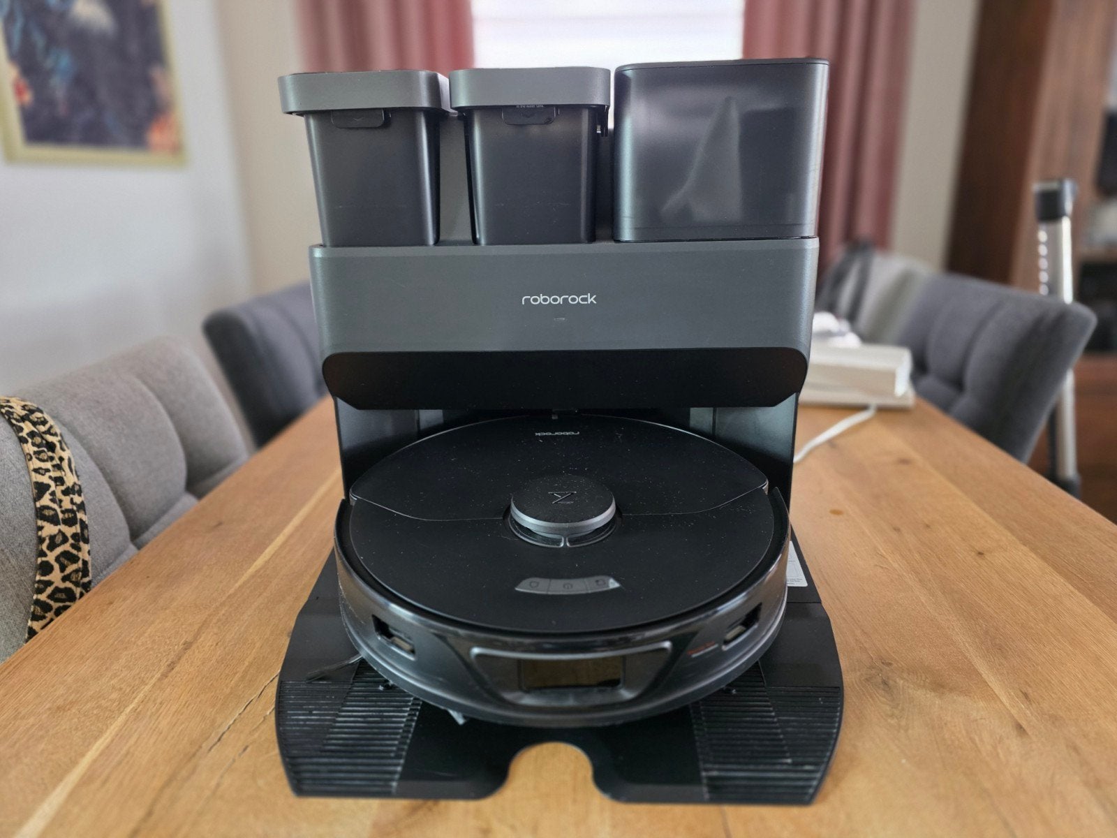 Roborock S7 Max Ultra Robotstofzuiger Zwart + AED Dock, Ophalen of Verzenden, Zo goed als nieuw, Robotstofzuiger, Bedienbaar via app