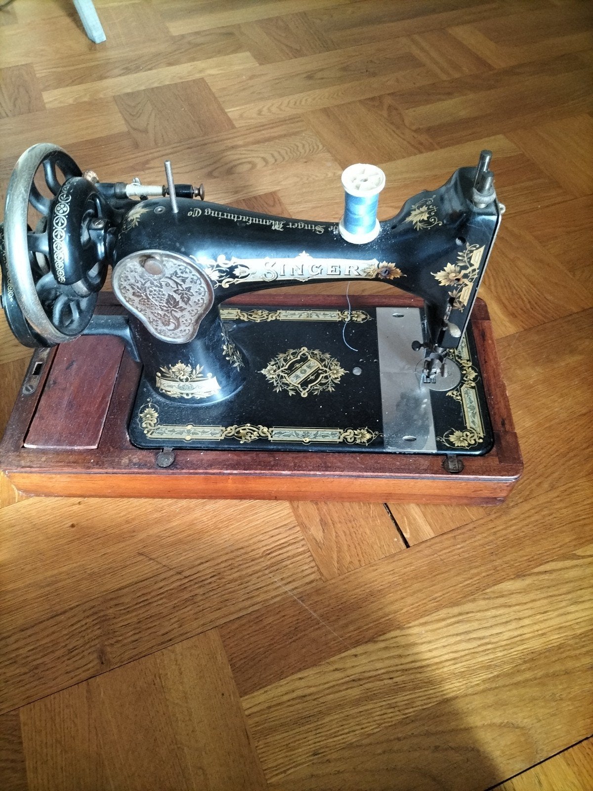 Oude Singer naaimachine - Mooi decoratief stuk, Antiek en Kunst, Ophalen