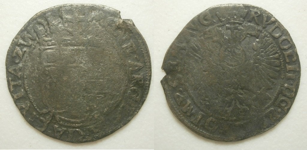 Zwolle Arendschelling Rudolf II zj groot mmt, Ophalen of Verzenden, Vóór koninkrijk, 25 cent, Losse munt