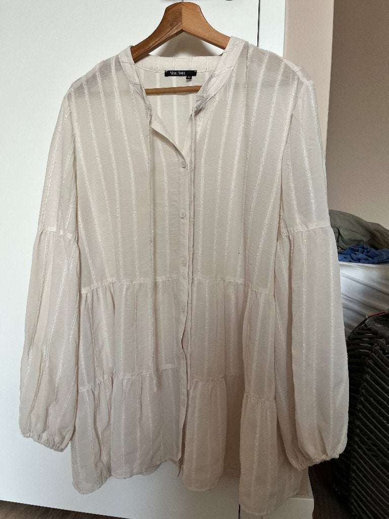 Prachtige blouse Marc Aurel, Kleding | Dames, Blouses en Tunieken, Marc Aurel, Verzenden, Wit, Maat 42/44 (L)