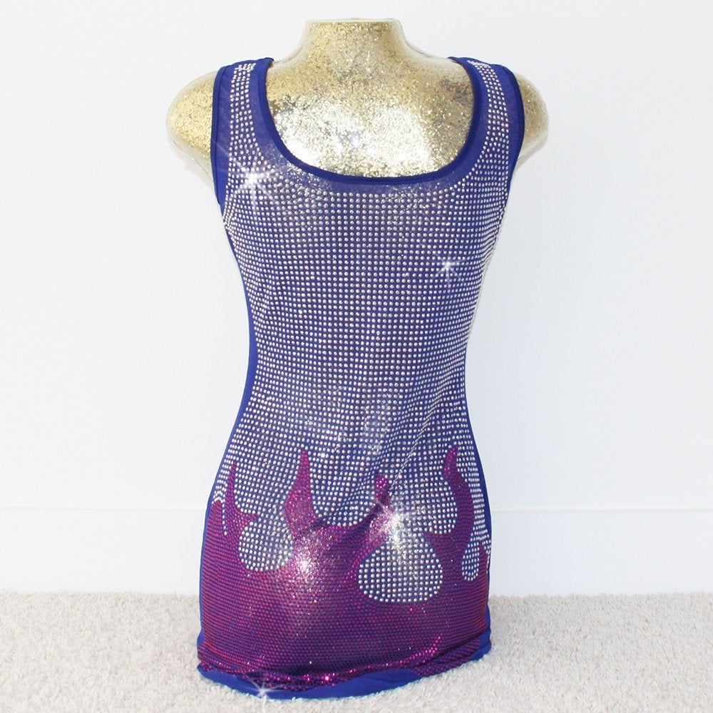 Prachtige Flame Glitter Jurk (S) - 68 € 30,-, Kleding | Dames, Meerkleurig, Flame, Ophalen of Verzenden, Zo goed als nieuw