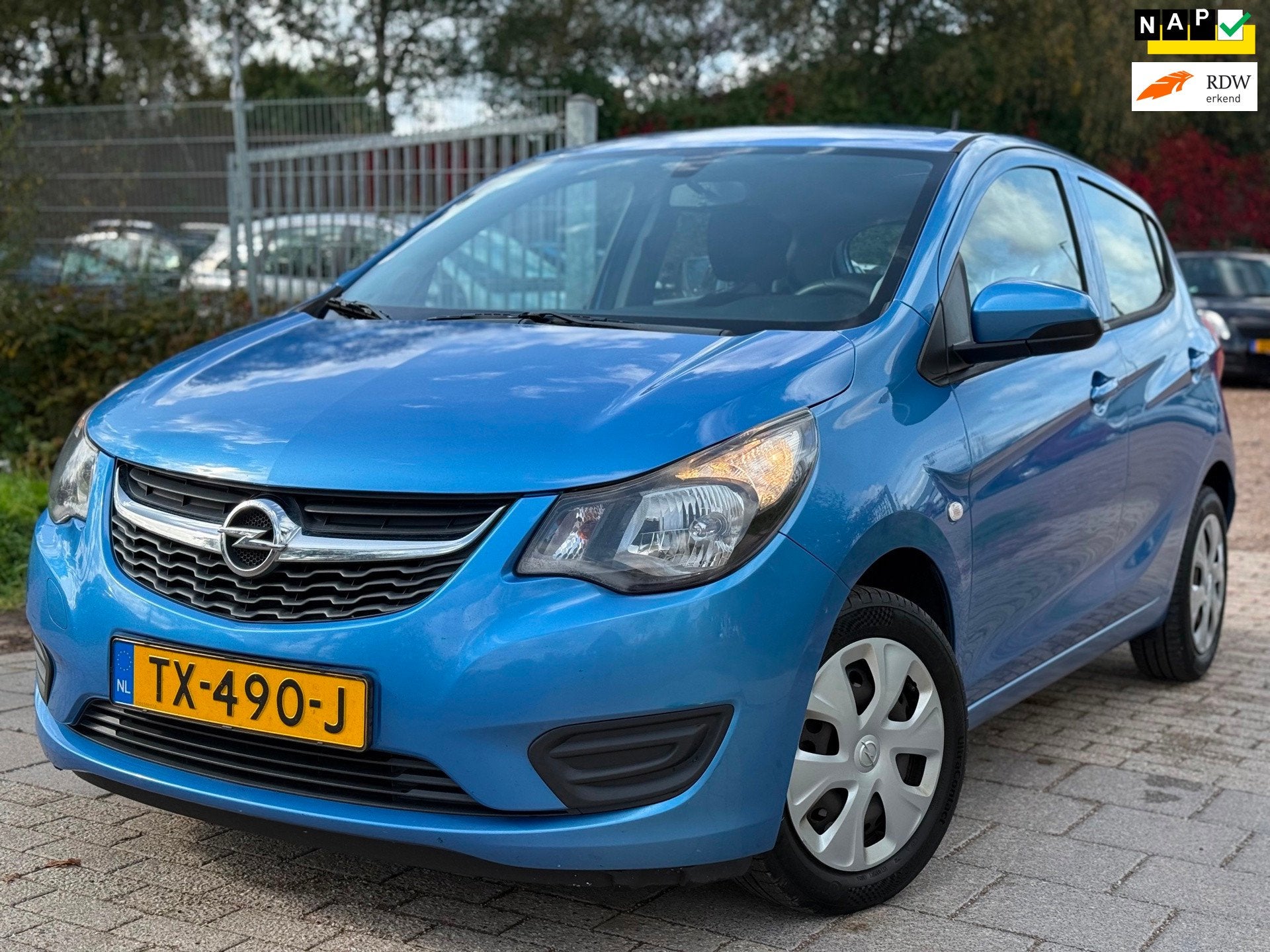 Opel KARL 1.0 ecoFLEX Edition AIRCO BLEUTOOTH CRUISE NAP, Auto's, Voorwielaandrijving, Gebruikt, Euro 6, Blauw