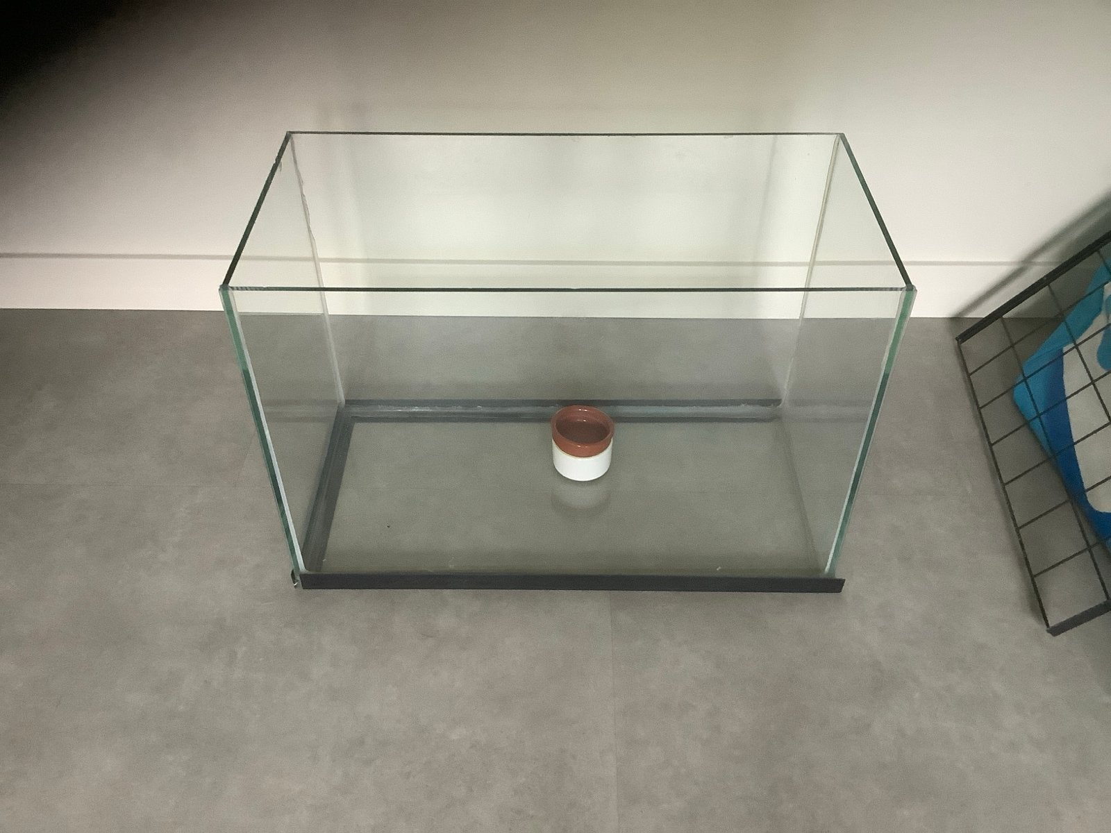Hamsterkooi glazen bak, Dieren en Toebehoren, Knaagdieren en Konijnen | Hokken en Kooien, Ophalen, Gebruikt, Kooi, Muis
