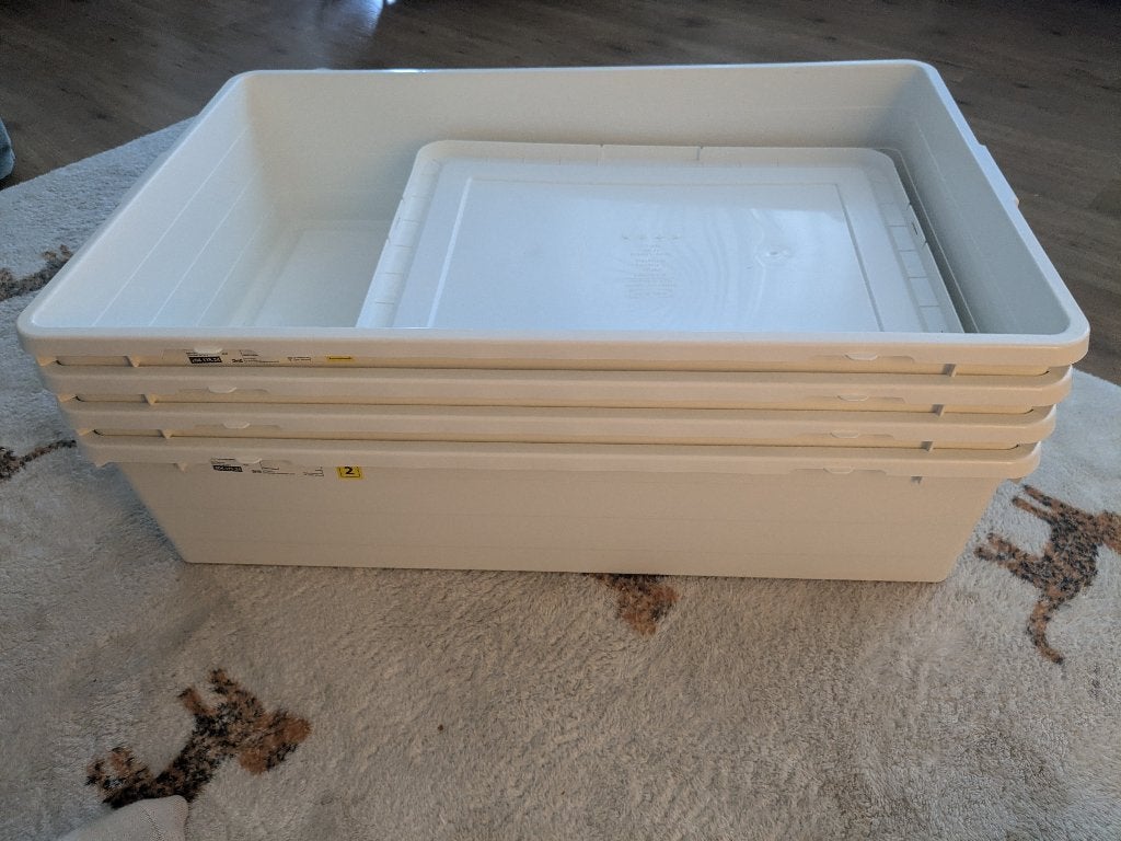 IKEA opbergdoos sockerbit x4, Ophalen, Doos, 40 tot 60 cm, Minder dan 35 cm