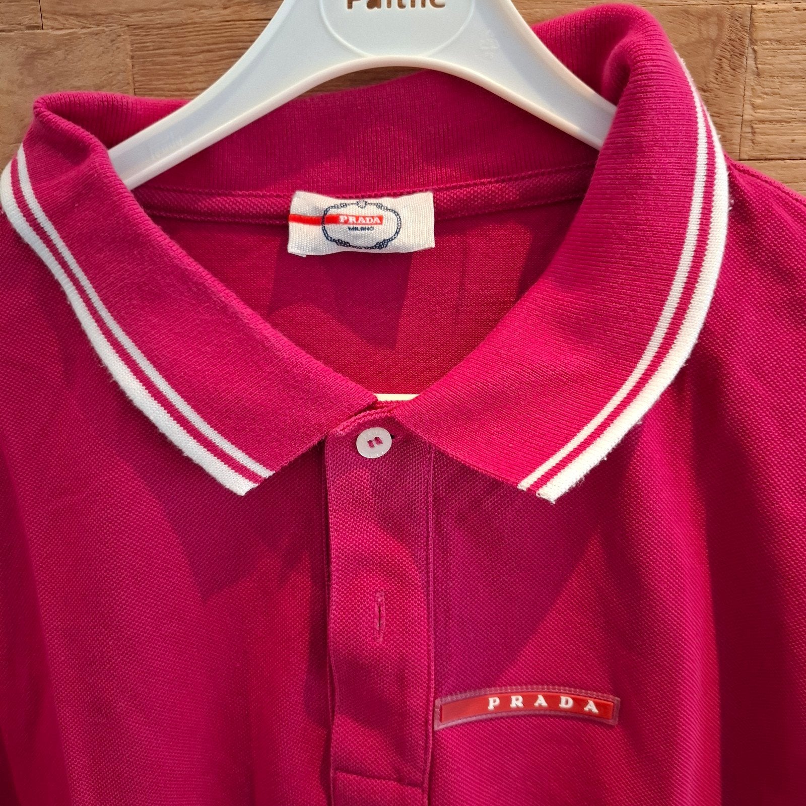 Prada, herenpolo, regular fit, XL, Ophalen, Maat 56/58 (XL), Zo goed als nieuw, Roze