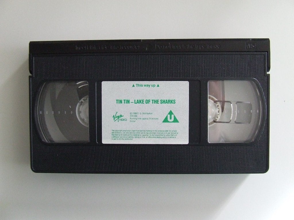 Engelse video Kuifje en het Haaienmeer (film 1972), Alle leeftijden, Kinderfilm, Ophalen of Verzenden, VHS