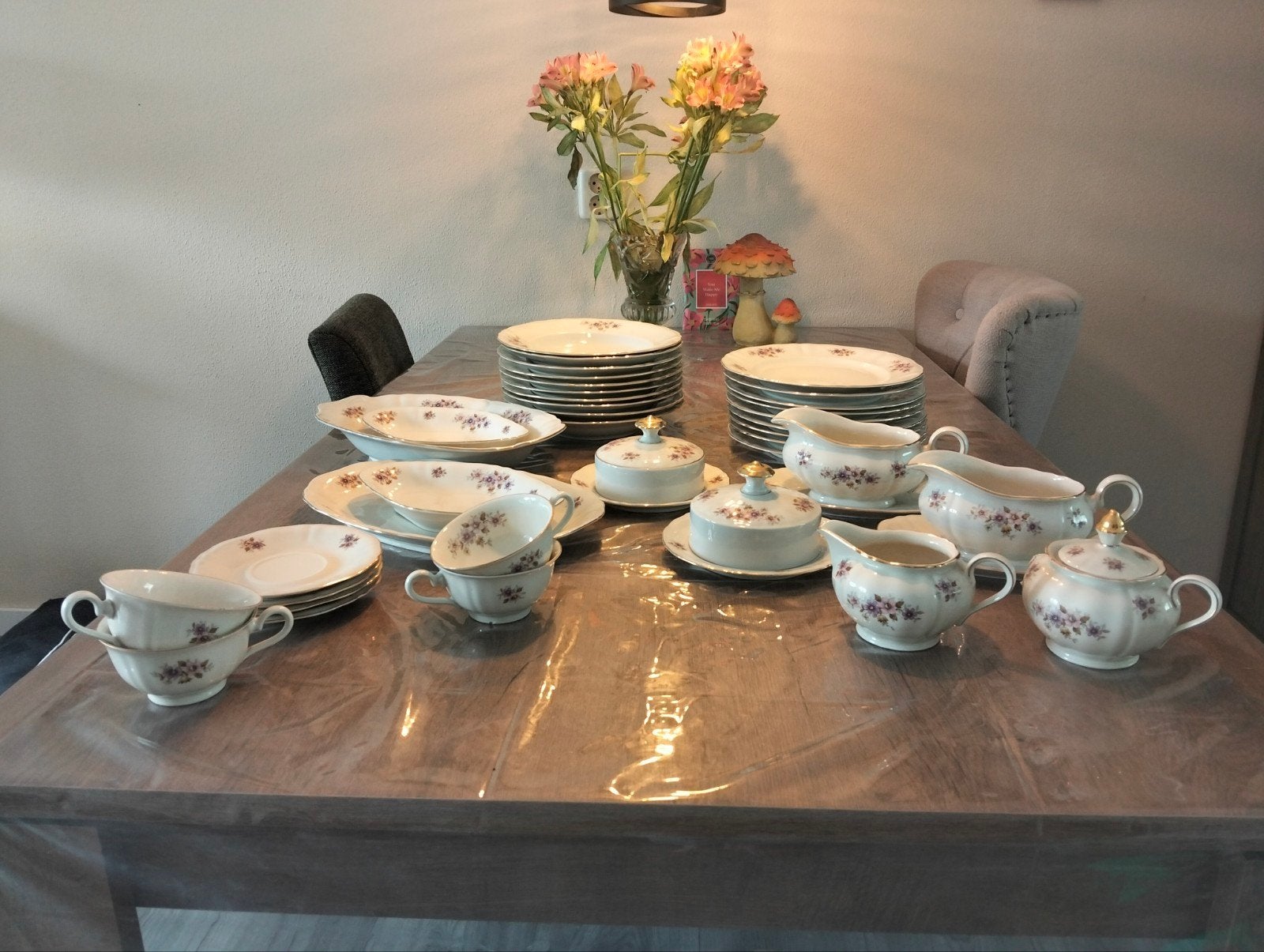 Servies van Bavaria Elfenbein Porzellen, Ophalen, Gebruikt, Overige merken, Klassiek