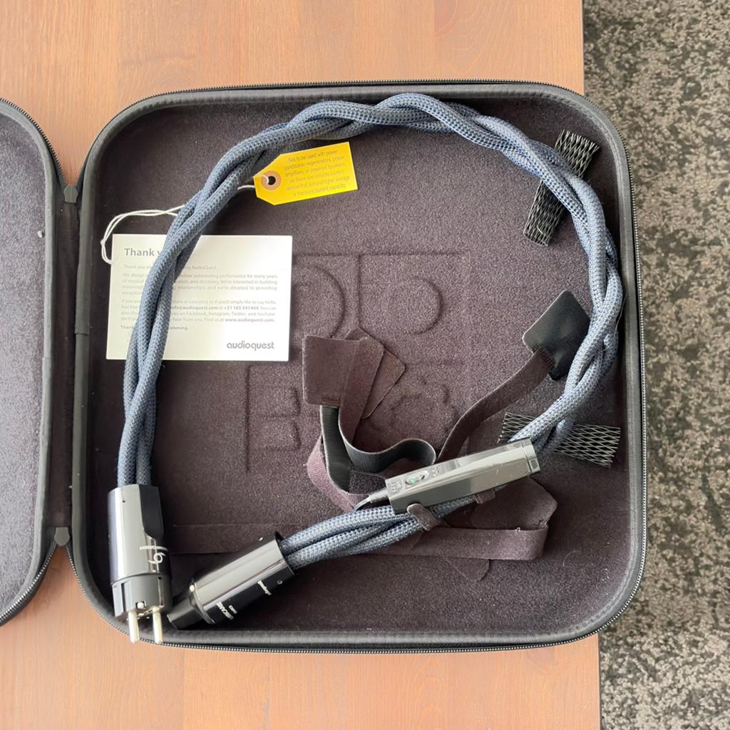 Audioquest Hurricane Source Powercord, Ophalen, Zo goed als nieuw, Minder dan 2 meter, Overige kabels
