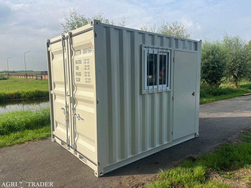 Kantoor / opslagcontainer 10 ft met deur en raam, Ophalen of Verzenden, Niet opgegeven, -, Niet opgegeven