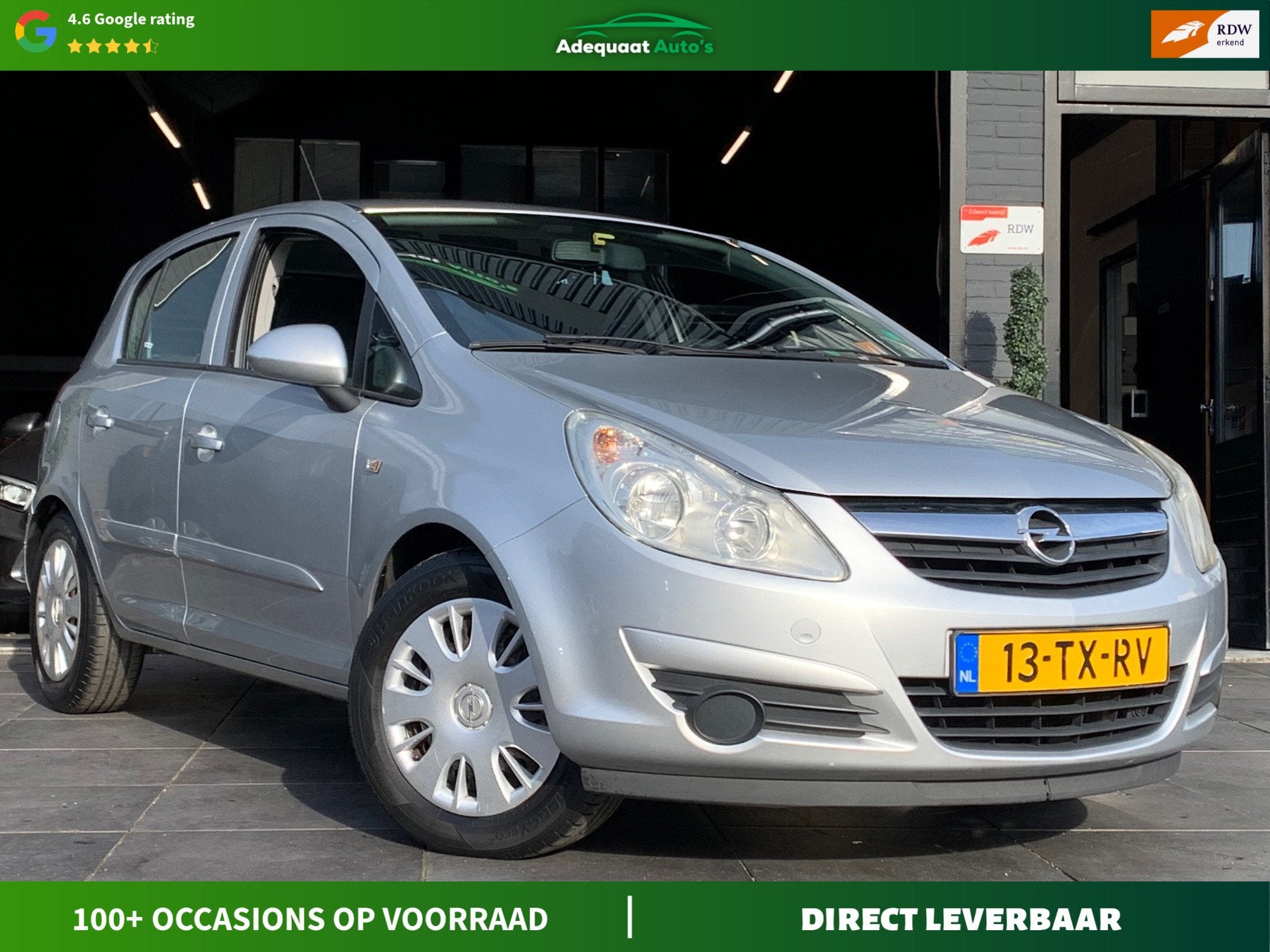 Opel Corsa 1.2-16V Enjoy|2e eig|NAP|Airco|El.Ramen|Trekhaak, Voorwielaandrijving, Stof, Gebruikt, Huisgarantie