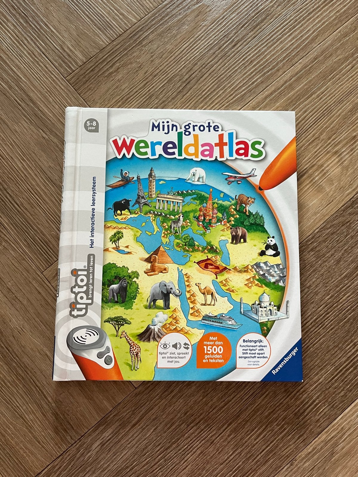 Tiptoi Mijn Grote Wereldatlas - Interactief Leerzaam, Overige atlassen, 2000 tot heden, Ophalen of Verzenden, Zo goed als nieuw