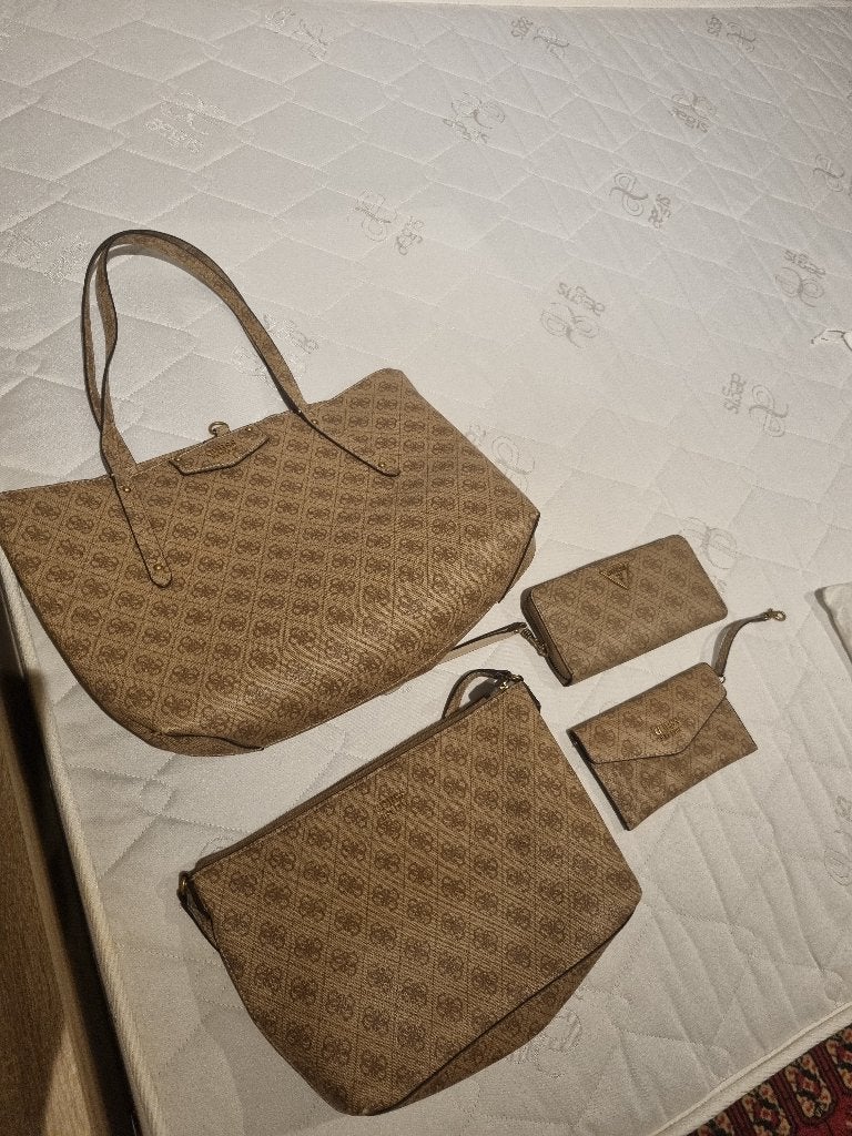 Guess, Ophalen, Zo goed als nieuw, Bruin, Handtas