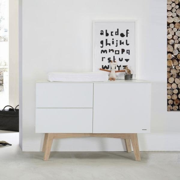 Kidsmill sixties babykamer wit/naturel, Ophalen, Zo goed als nieuw, Jongetje of Meisje