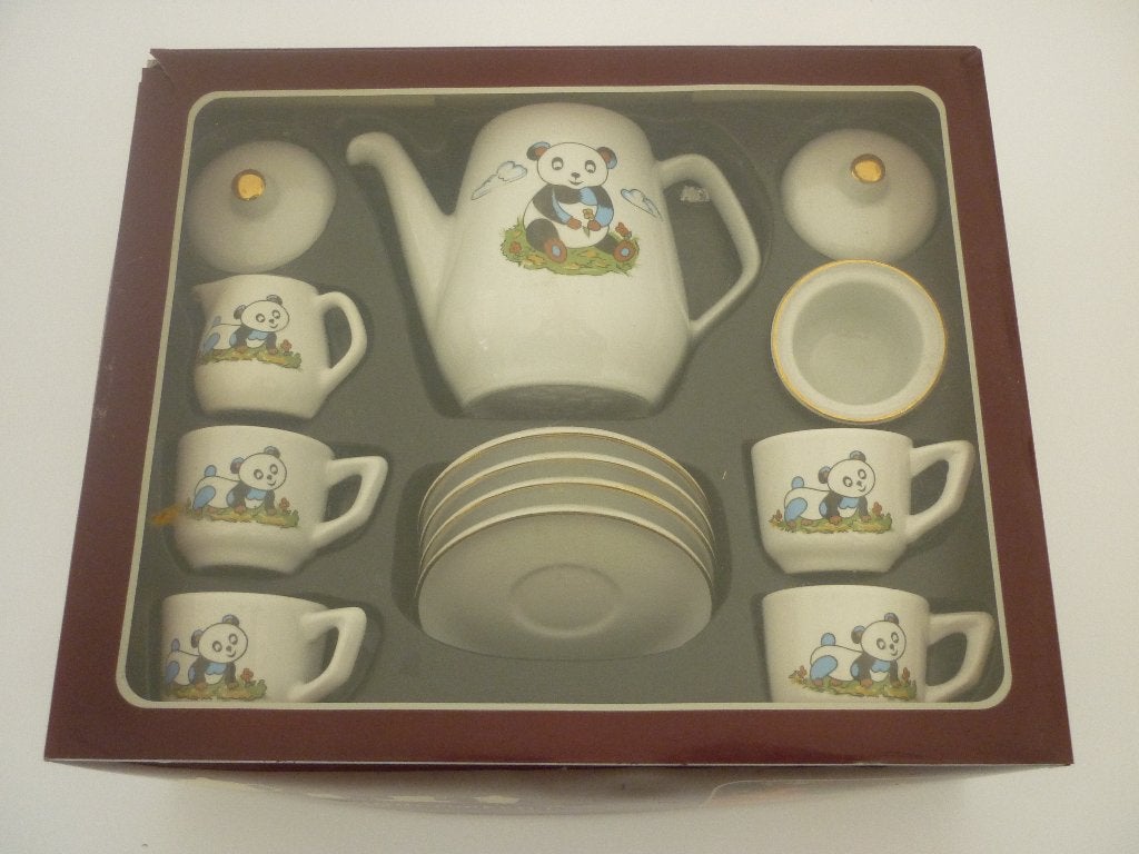Kinderservies Panda / theeservies / servies panda kids, Ophalen of Verzenden, Zo goed als nieuw, Jongen of Meisje