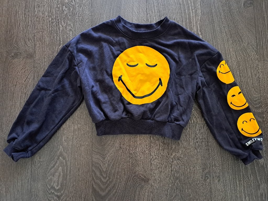 H&M Trui met Smiley   -   134/140    jusa17, Meisje, Trui of Vest, H&M, Ophalen of Verzenden