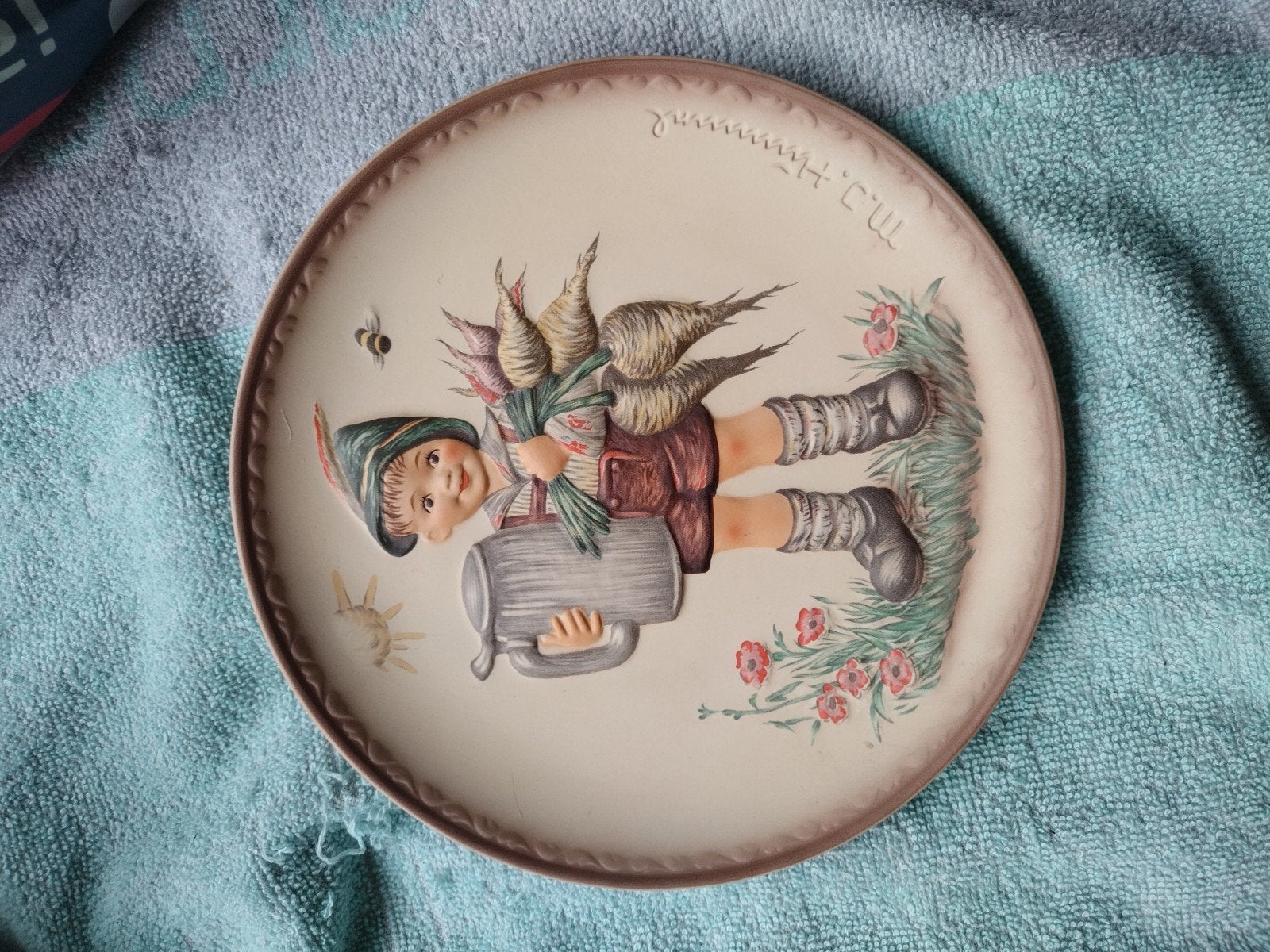 Goebel Hummel "Für's Vaterle" Wandbord - 1991, Antiek en Kunst, Ophalen of Verzenden