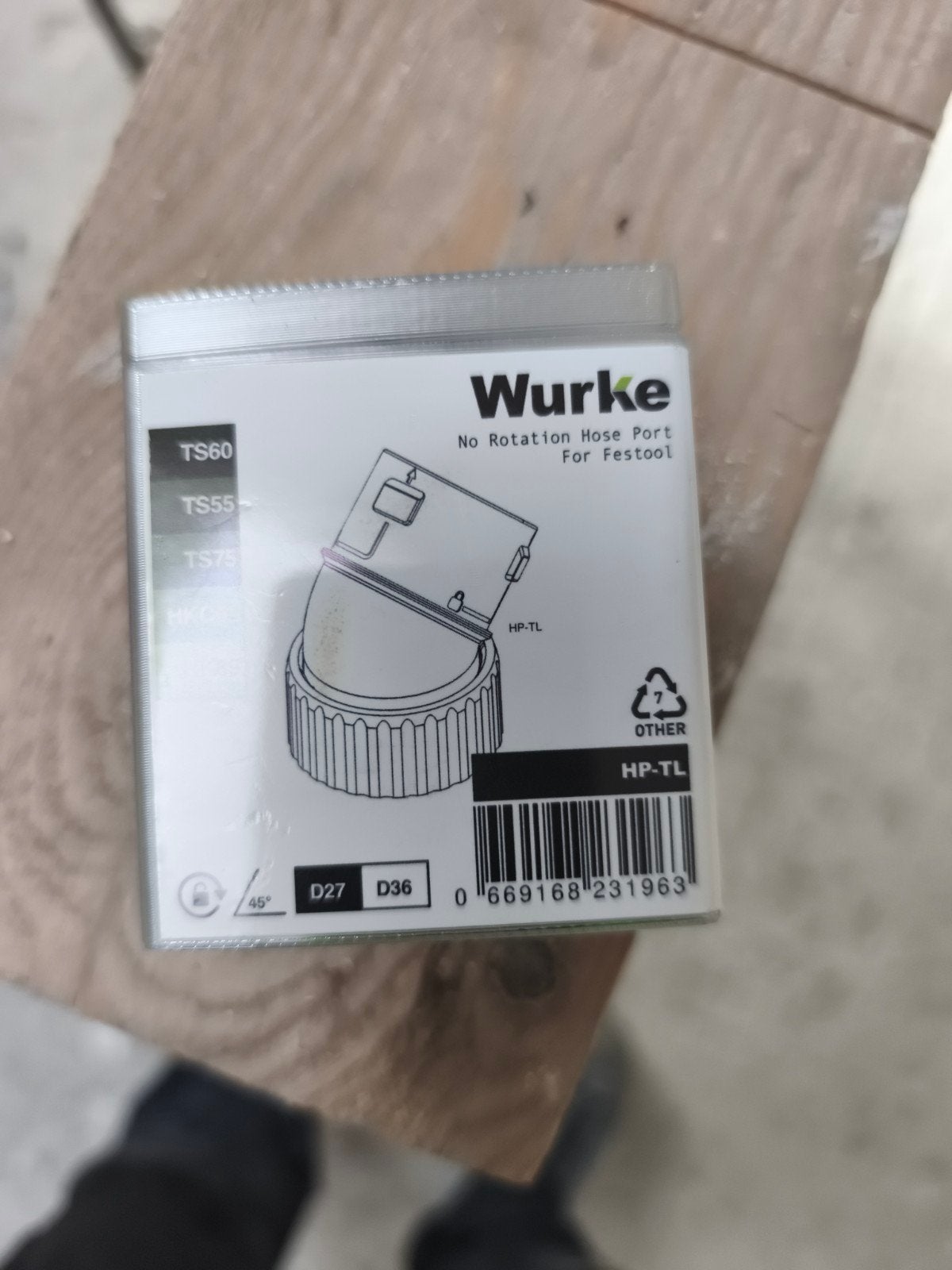Wurke No Rotation Hose Port voor Festool TS60/TS55/TS75, Ophalen of Verzenden