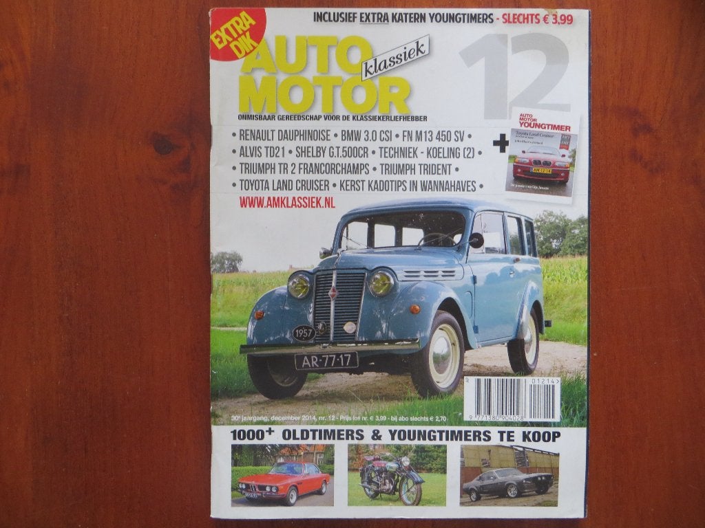 Auto Motor Klassiek 12 2014 TR2 Franc, BMW 3.0 CSI, Alvis, Boeken, Ophalen of Verzenden, Nieuw, BMW