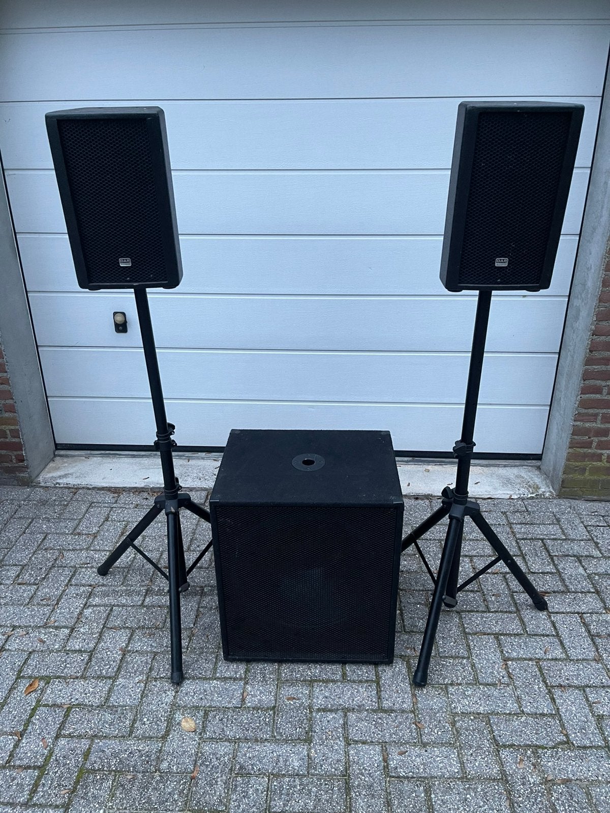 Actieve 2.1 speakerset 600watt RMS, Ophalen, Zo goed als nieuw, Subwoofer, Overige merken