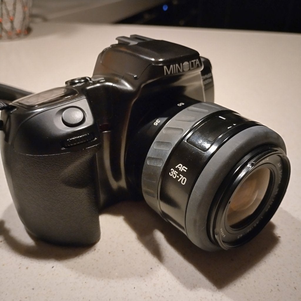 Minolta Dynax 500si spiegelreflex filmcamera, Ophalen, Gebruikt, Spiegelreflex, Minolta