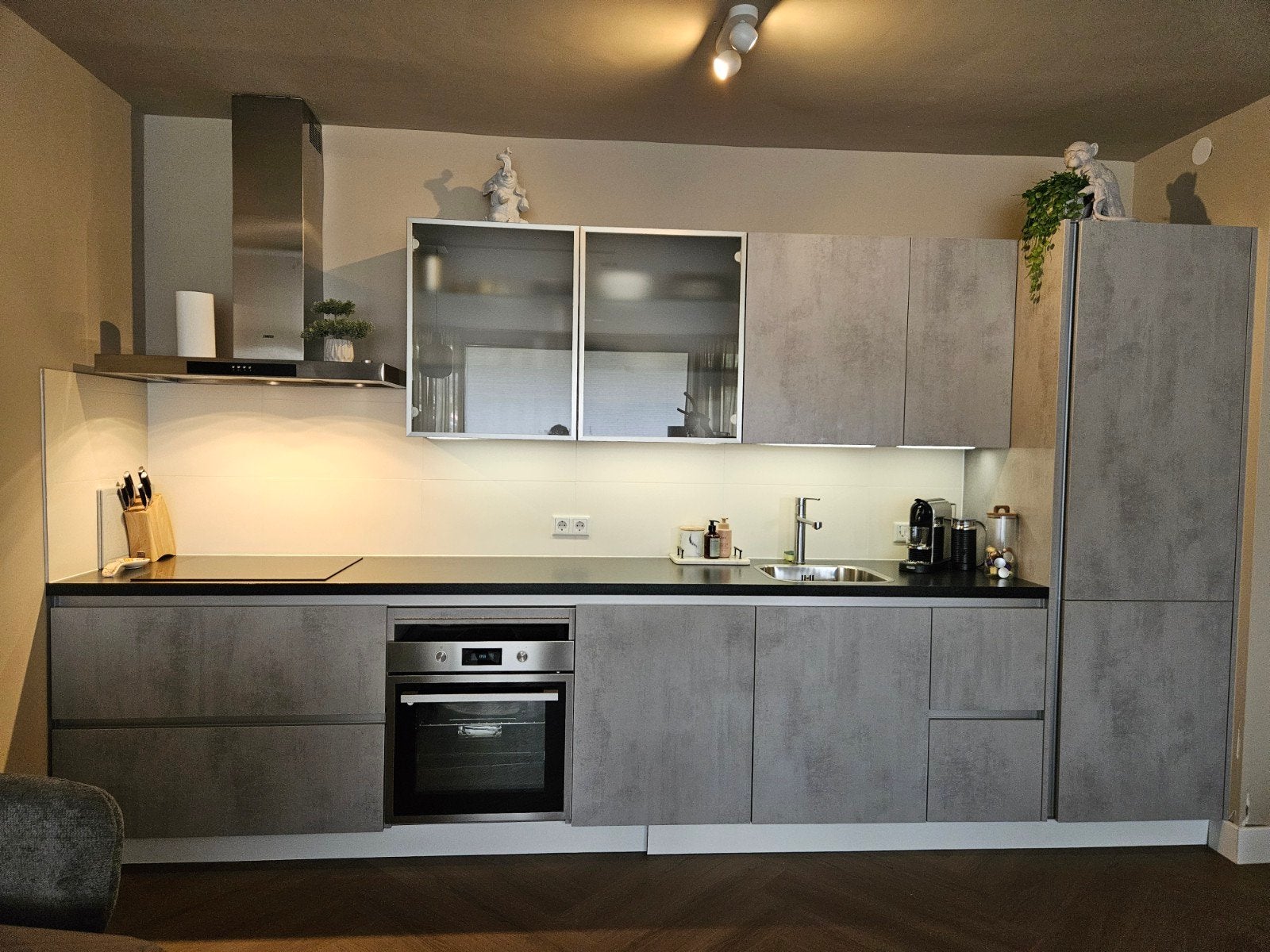 Keuken te koop, zonder oven en vaatwasser., Huis en Inrichting, Keuken | Complete keukens, Ophalen, Gebruikt