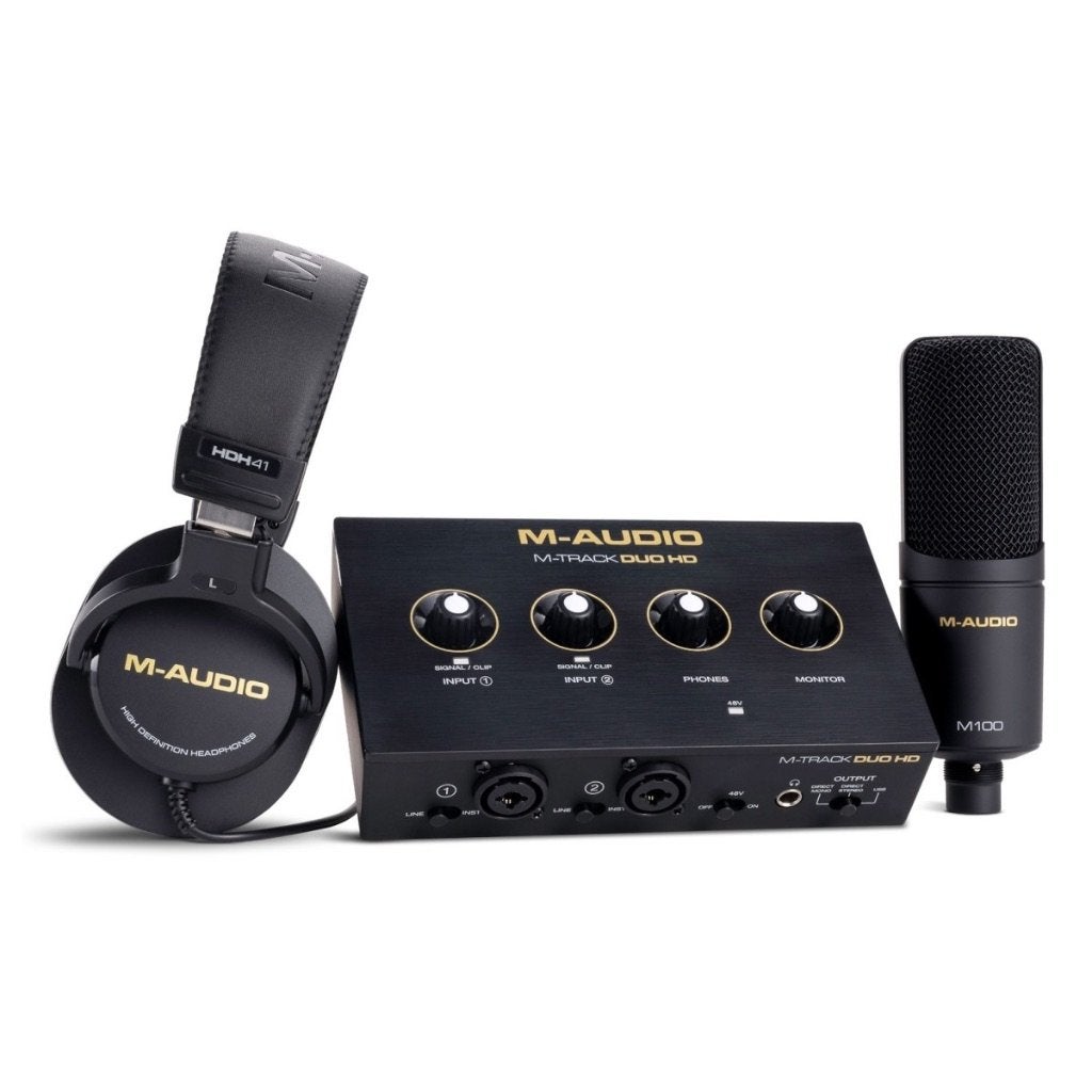 M-Audio M-Track Duo HD Producer Pack SUPERPRIJS, Computers en Software, Geluidskaarten, Extern, M-Audio, Nieuw, Ophalen of Verzenden