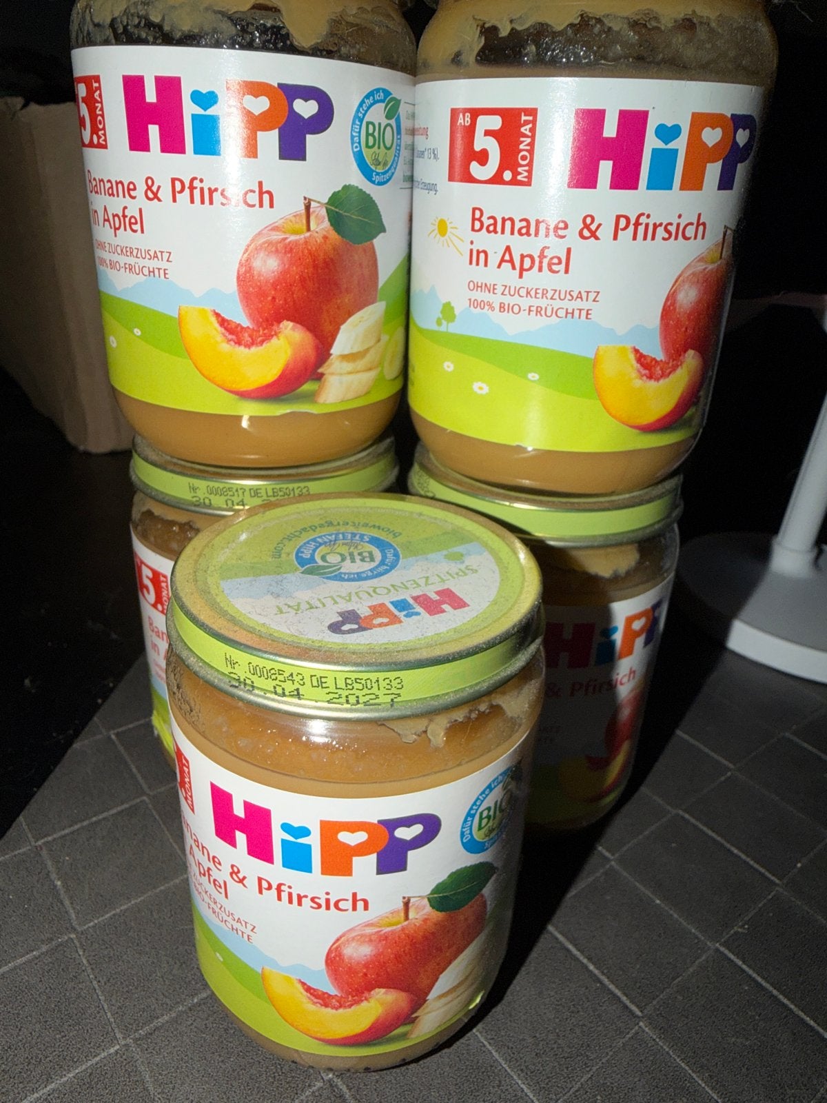 HiPP Babyvoeding 5+ maanden - Banaan & Perzik in Appel, Ophalen, Nieuw, Overige typen, Overige merken