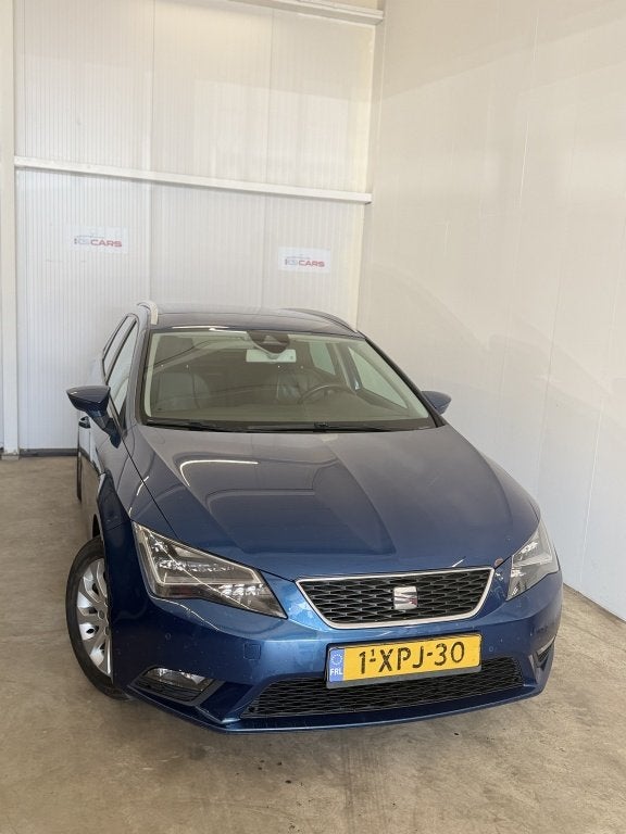 SEAT Leon ST 1.6 TDI St. Bns. Ec. (bj 2014), Auto's, Euro 5, Gebruikt, Zwart, 4 cilinders