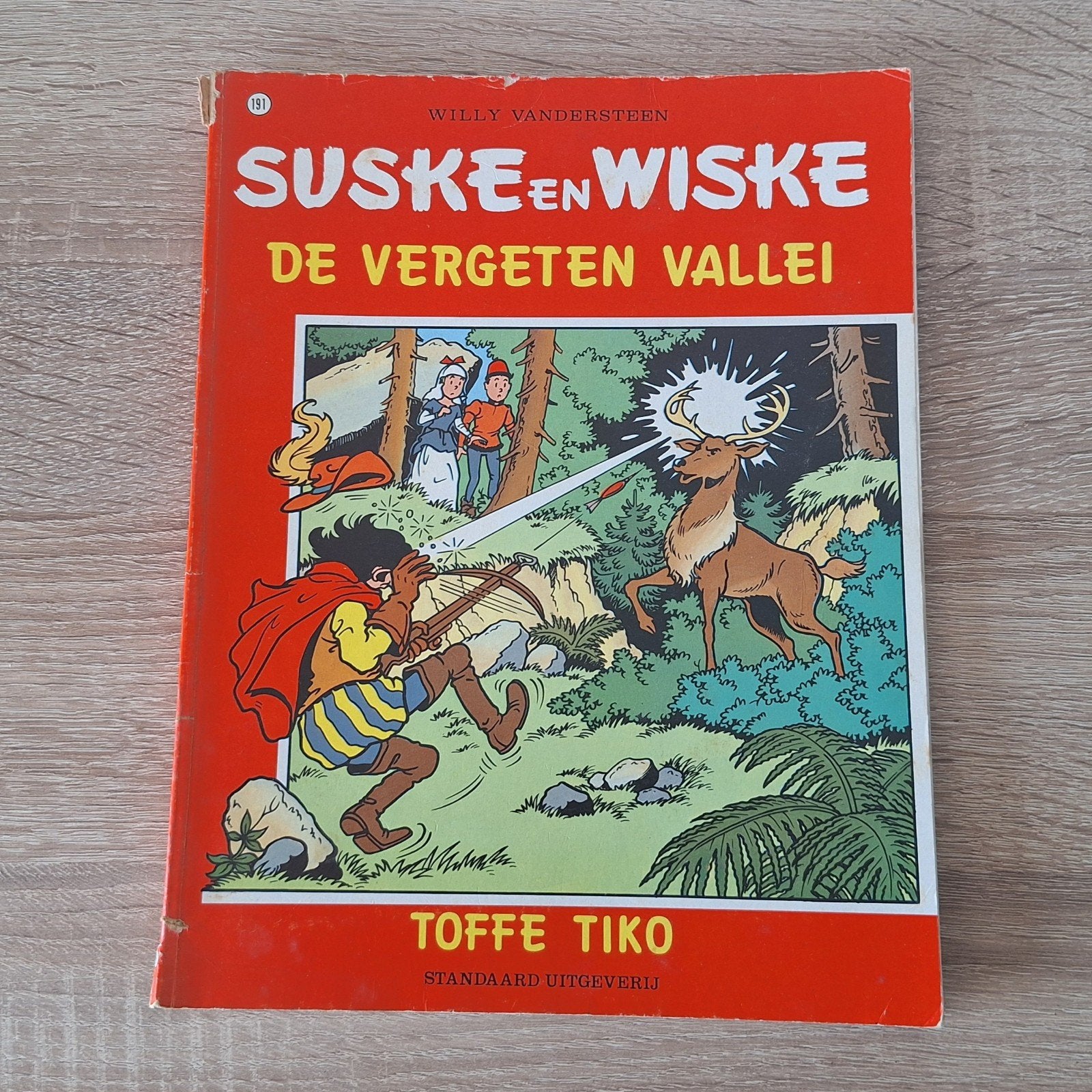 Suske en Wiske 191 - De Vergeten Vallei / Toffe Tiko 1e druk, Eén stripboek, Ophalen of Verzenden, Gelezen