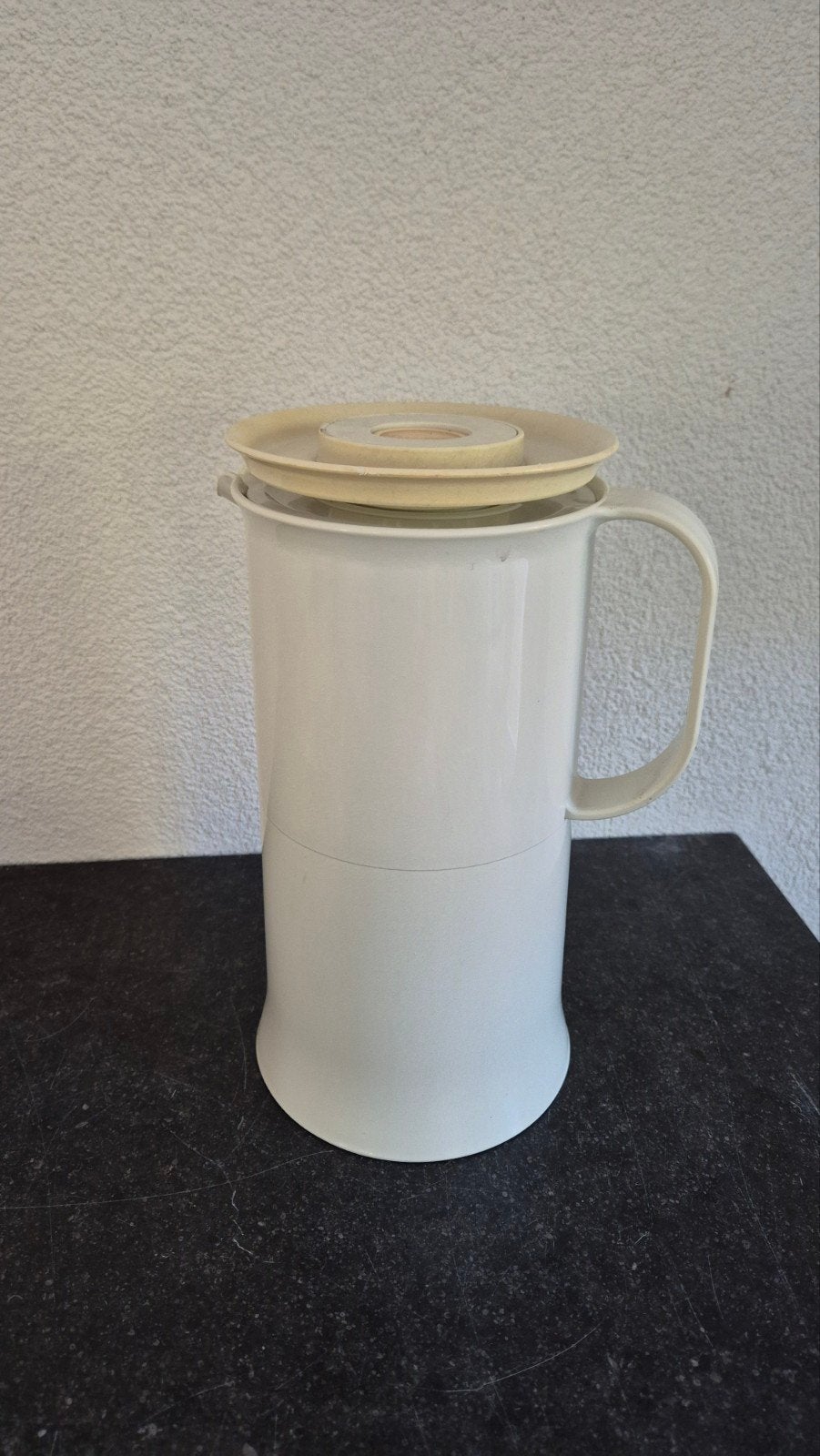 Tupperware Termokan - Vintage Thermoskan, Ophalen, Gebruikt, Wit, Beker of Kan