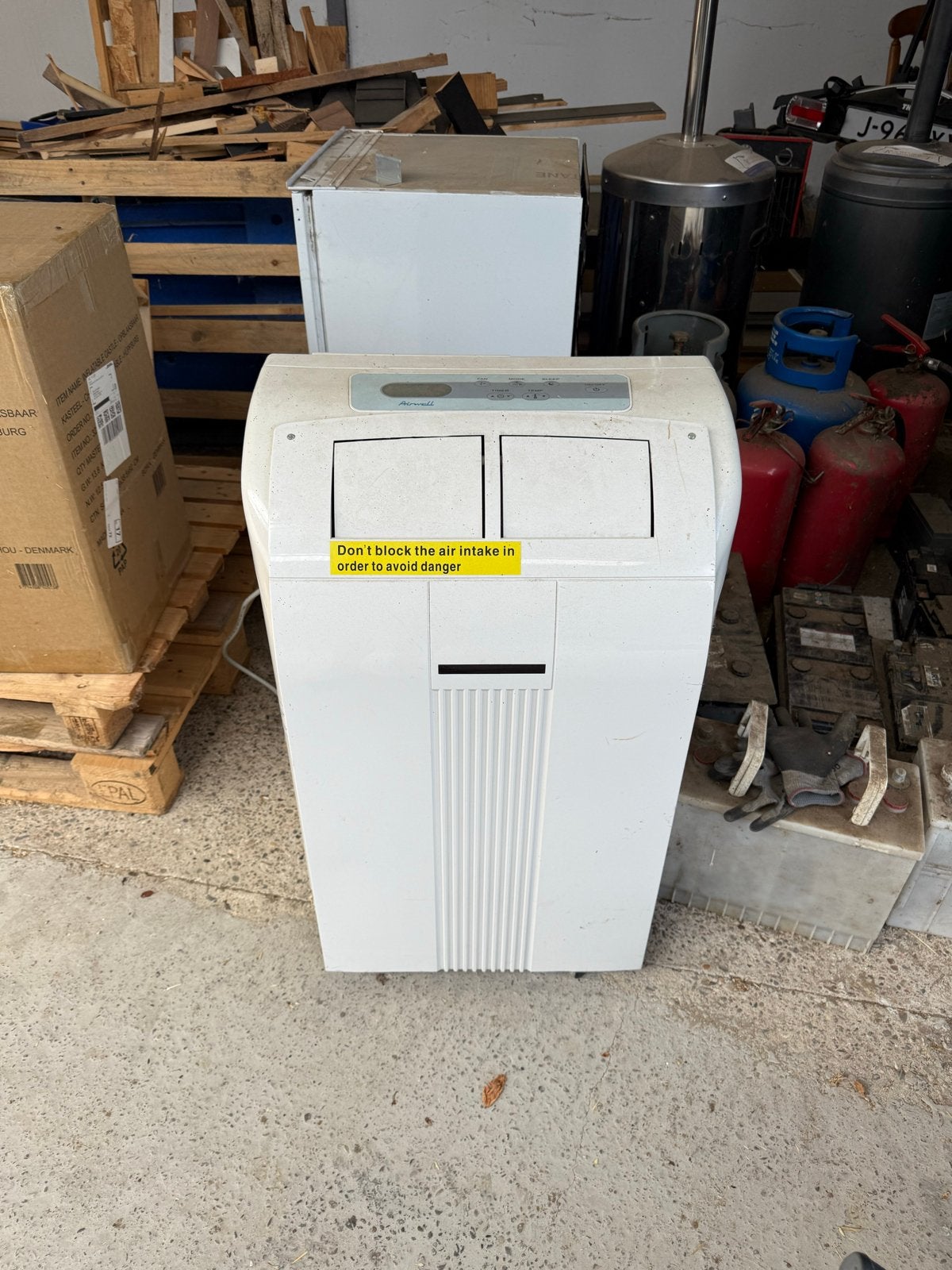 Airwell Mobiele Airco AELY12R410 AW - 3.5 kW Koelvermogen, Witgoed en Apparatuur, Airco's, Ophalen, Gebruikt, 3 snelheden of meer