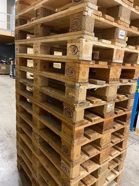 EURO pallets 120x80 EPAL, Doe-het-zelf en Verbouw, Hout en Planken, Ophalen, Zo goed als nieuw, 50 mm of meer, Pallet