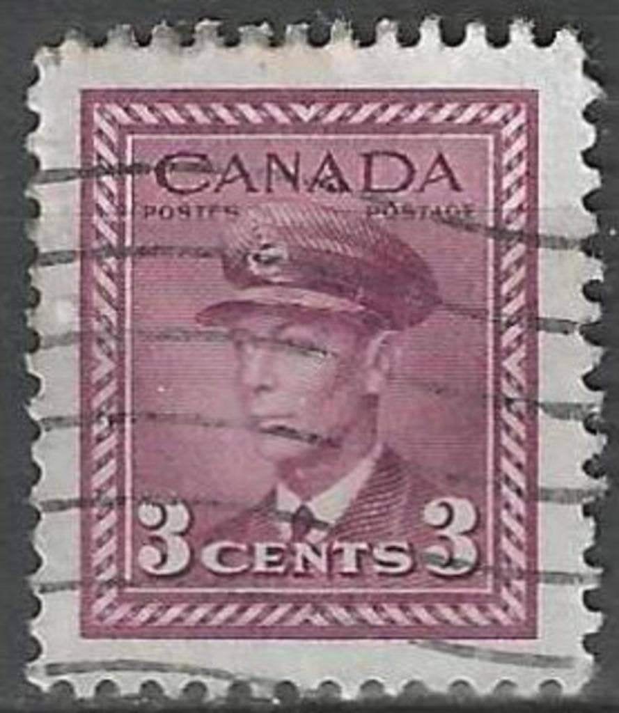 Canada 1943-1948 - Yvert 208 - Koning George VI (ST), Verzenden, Gestempeld, Noord-Amerika