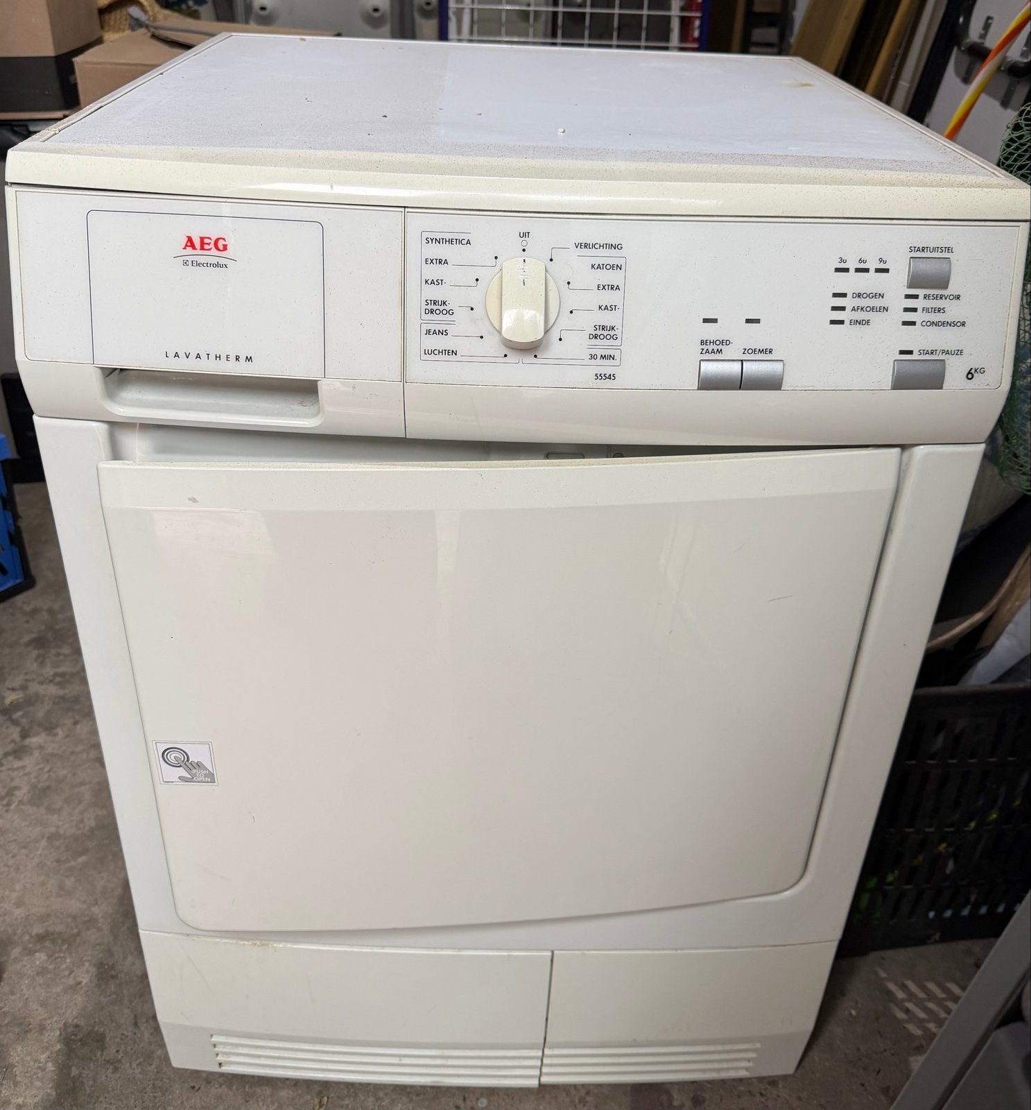 AEG Lavatherm Condensdroger - 6 kg, Witgoed en Apparatuur, Wasdrogers, Ophalen, 6 tot 8 kg, Gebruikt, Voorlader