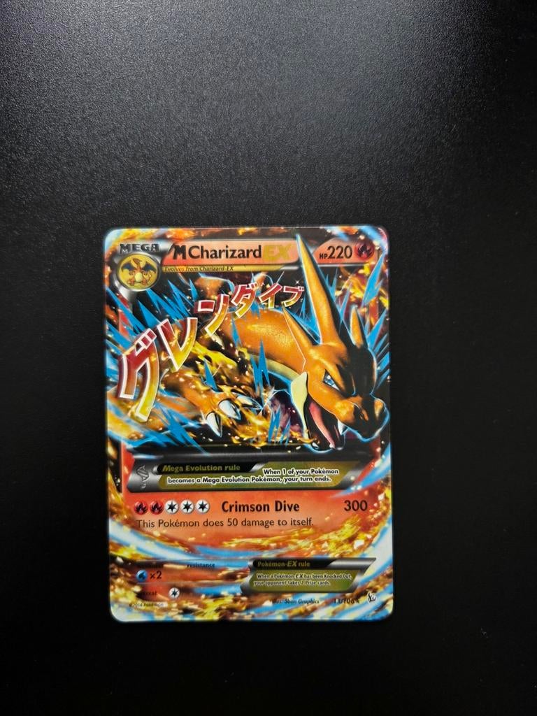 Mega Charizard ex Y 13/106 Pokemon Flashfire, Ophalen of Verzenden, Zo goed als nieuw, Booster, Foil