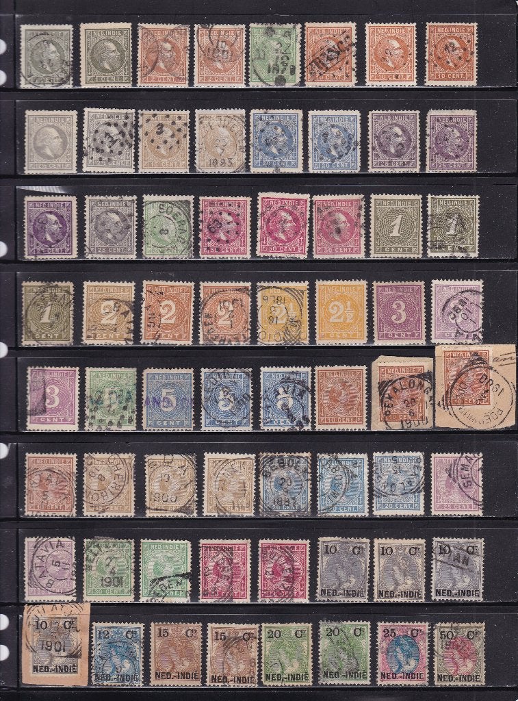 Ned. Indië,  leuke verzameling,  NIET compleet, lees aub !, Postzegels en Munten, Verzenden, T/m 1940, Gestempeld