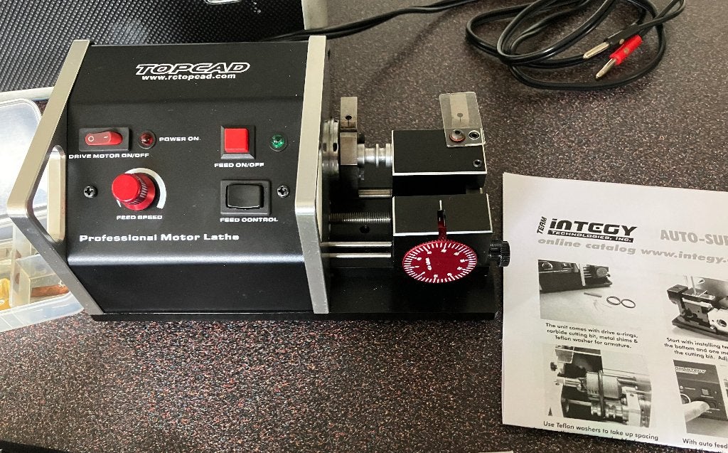 TopCad/Team Integy Commutator Lathe, Elektro, Gebruikt, Ophalen of Verzenden, Schaal 1:10