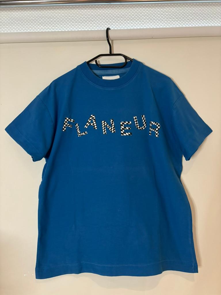 Flaneur shirt met logo print xs, Ophalen of Verzenden, Zo goed als nieuw, Maat 46 (S) of kleiner, Blauw