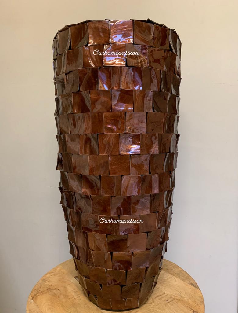 SCHELPENVAAS MOTHER OF PEARL XXL ERIC KUSTER STYLE 80CM SALE, Ophalen of Verzenden